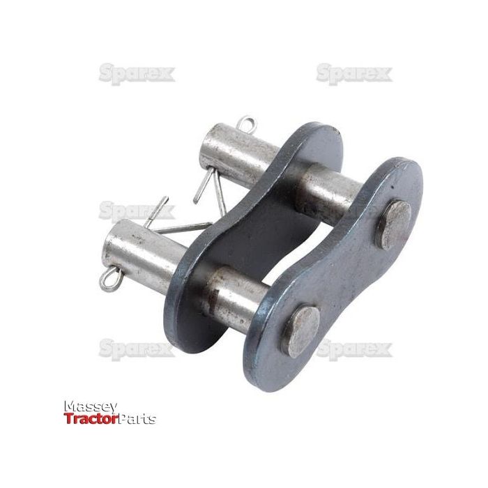 The Sparex Connecting Link, Simplex, 20B-1 (Sparex Part No. S.27516) comprises two cylindrical pins secured by retaining clips and joined by a flat, rectangular metal plate. The Sparex logo is visible in the bottom left corner.