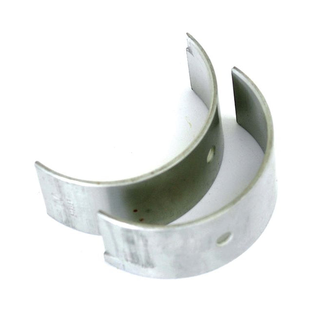 A pair of Conrod Bearing +0.010'' (0.25mm) from Sparex, aligned side by side against a white background. These high-quality bearings, known as Sparex Part No.S.62042, are designed to support crankshafts and are compatible with various models, including those from Fiat and Allis Chalmers.