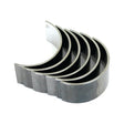 A stack of five Sparex Conrod Bearing +0.040'' (1mm) sets (Sparex Part No.S.65198) arranged in a neat row on a white background, ideal for New Holland tractors.