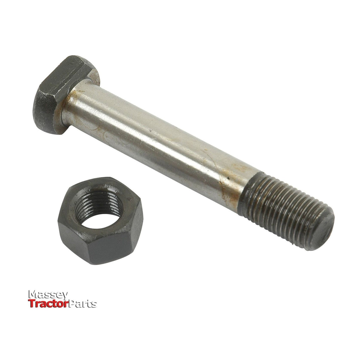 A Conrod Bolt accompanied by a matching nut from the Sparex brand, specifically Massey Ferguson Tractor Parts, is displayed on a white background. The bolt is listed as Sparex Part No. S.40363.