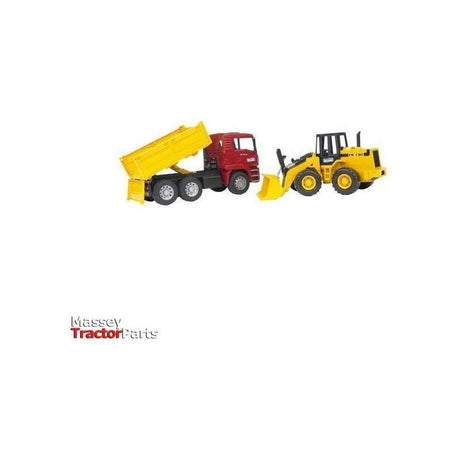 Construction truck and articulated road loader FR 130 1:16 - T027520-Bruder-Childrens Toys,collectable,Collectable Models,Model Tractor,Not On Sale,Toy