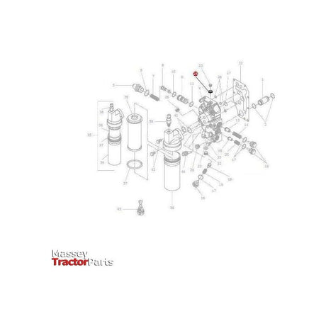 Massey Ferguson Copper Sealing Washer 14mm - X540004278000 | OEM | Massey Ferguson parts | Hydraulic Pumps-Massey Ferguson-Engine & Filters,Farming Parts,Fuel Delivery Parts,Injectors & Nozzles,Screws & Fasteners,Towing & Fasteners,Tractor Parts,Washers