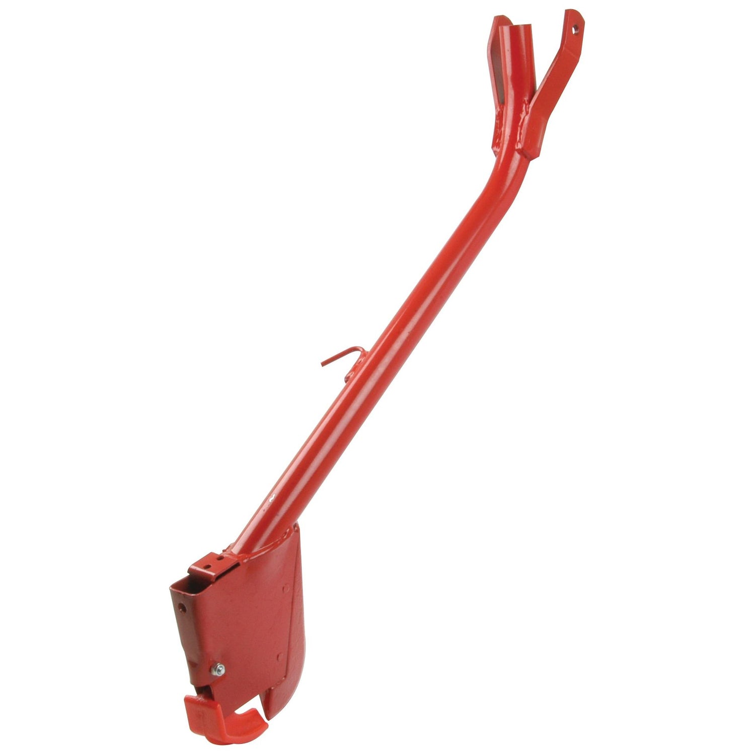 The Sparex Coulter Arm - Long (Sparex Part No. S.22812) features mounting points and a hook designed for lifting and positioning engines or heavy machinery, making it suitable for use with other Sparex components.