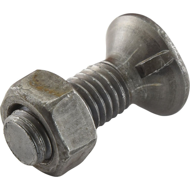 Countersunk Head Bolt 1 Nib With Nut (TF1E) - M10 x 40mm, Tensile strength 8.8 (25 pcs. Box)
 - S.78827 - Massey Tractor Parts