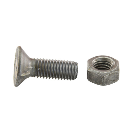 Countersunk Head Bolt 1 Nib With Nut (TF1E) - M10 x 40mm, Tensile strength 8.8 (25 pcs. Box)
 - S.78827 - Massey Tractor Parts