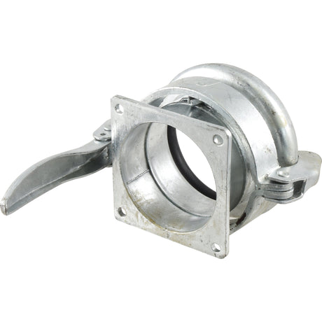 Coupling with Square Flange Short - Female 6'' (159mm) x (150mm) (Galvanised) - S.136623 - Farming Parts