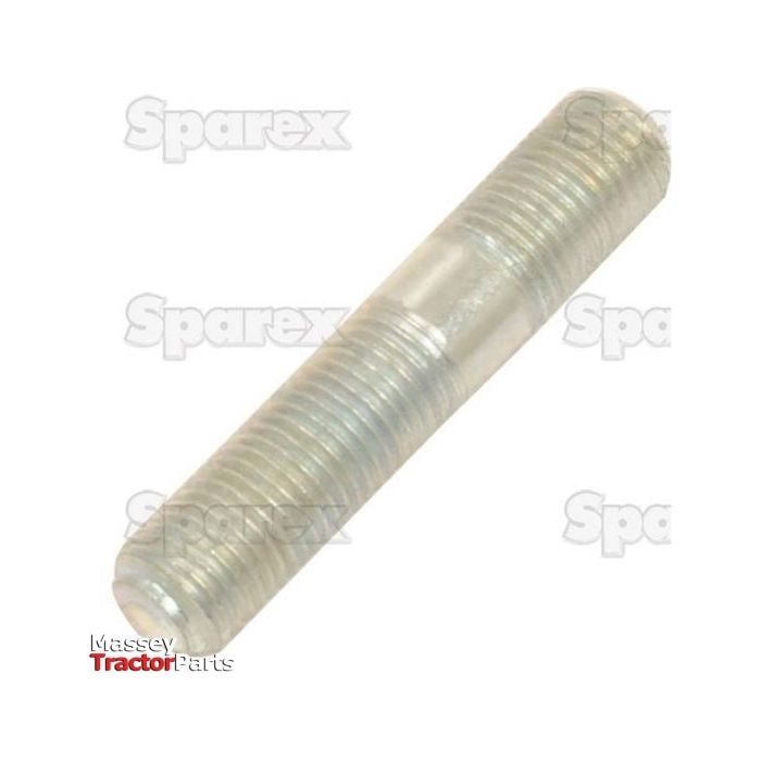 A dual-threaded, zinc-plated metal stud bolt on a white background with the words "Sparex" and "Massey Tractor Parts" watermarked, branded as Cylinder Head Stud (Sparex Part No.S.41924).