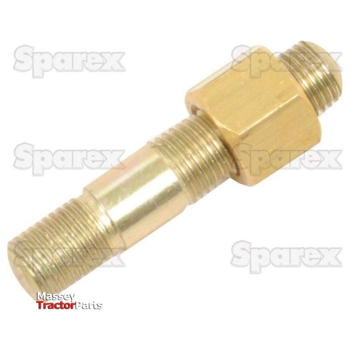 Image of a Cylinder Head Stud (Sparex Part No. S.41346) with threaded ends and a hexagonal middle section, set against a backdrop showcasing the Sparex brand name.