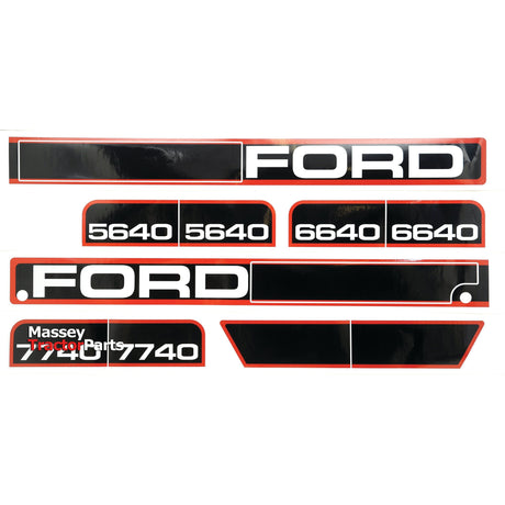 Decal Set - Ford / New Holland 5640 6640, 7740
 - S.68246 - Massey Tractor Parts