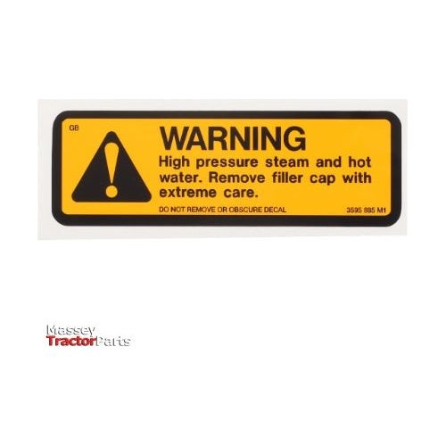 Decal Warning - 3595685M1 - Massey Tractor Parts