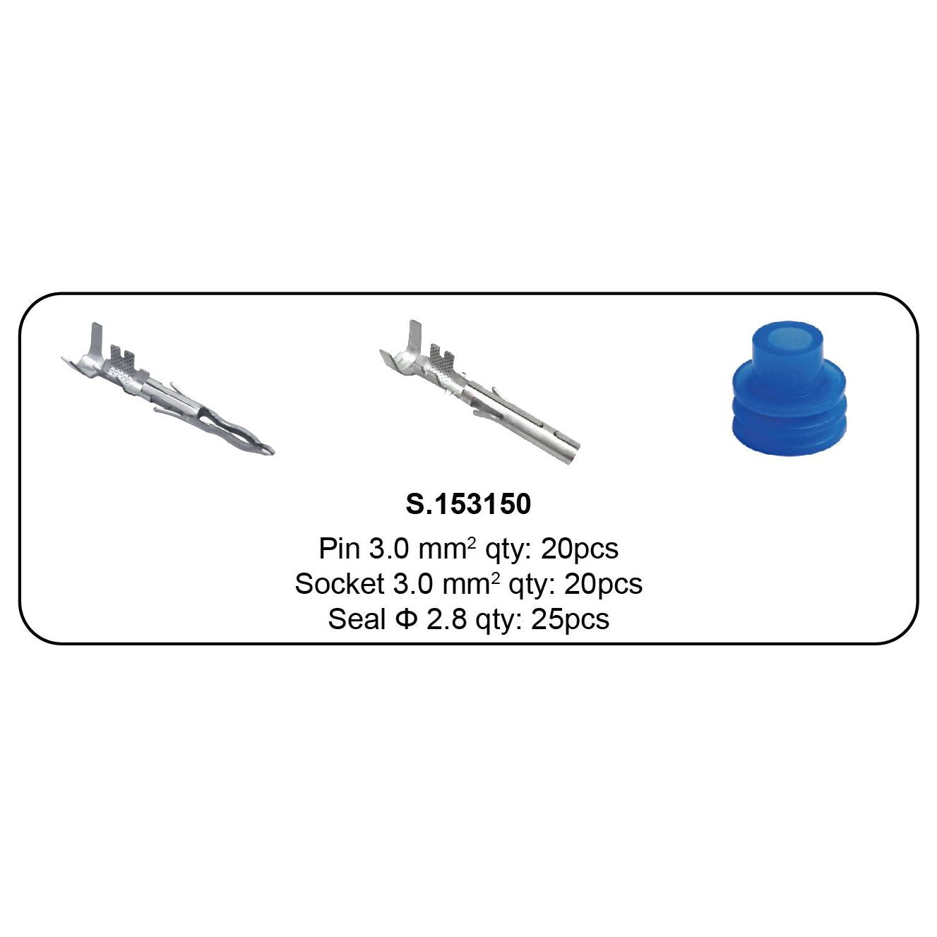 Delphi Weather Pin & Seal Refill 65pcs
 - S.153150 - Farming Parts