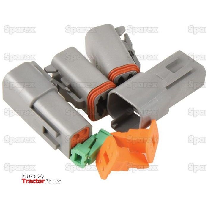 Deutsch DT Connector 4 Pole 4 pcs. (Bag)
 - S.153144 - Farming Parts