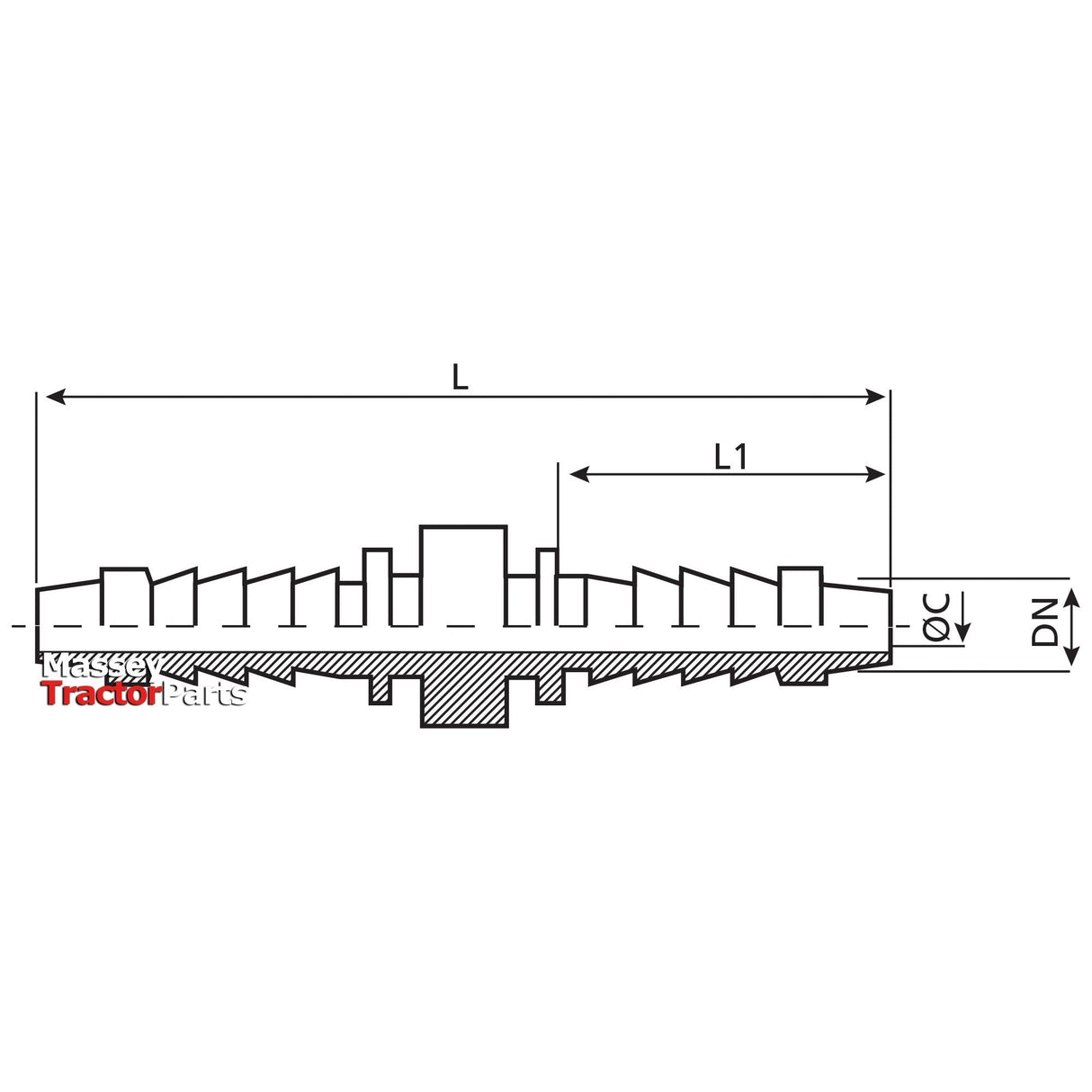 Dicsa Dicsa Hose Joiner 3/8"  Straight (hose break connection) - S.116718 - Farming Parts