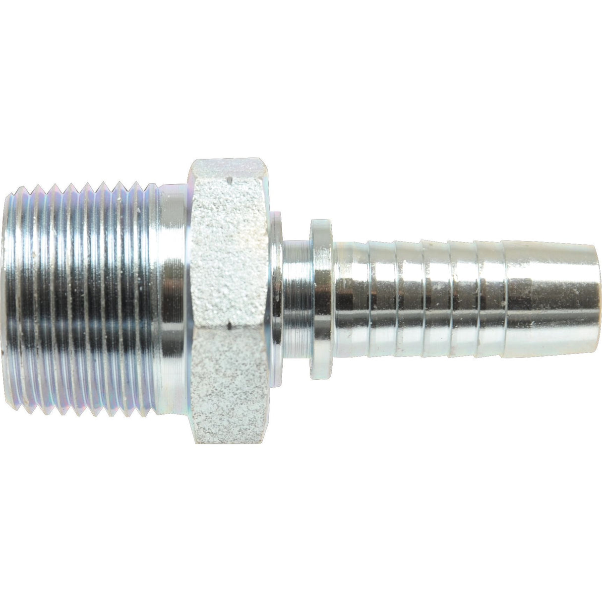Sparex Dicsa NPT Hose Insert 1/4'' x 1/4'' Male Thread Straight, part number S.116684, featuring a metal hose barb fitting.