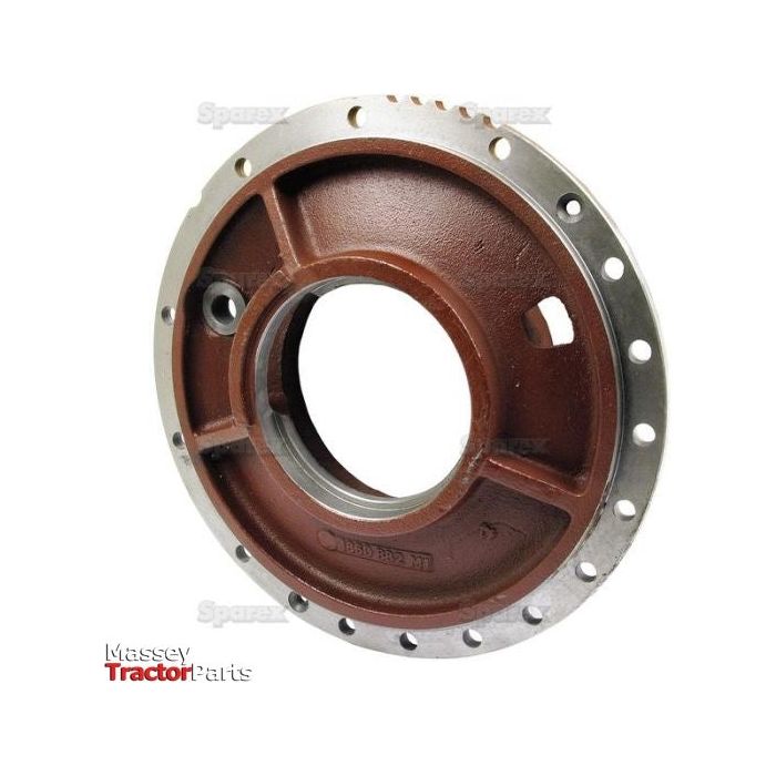 A round, reddish-brown Differential Plate with several holes around its perimeter and a silver-edged inner ring, featuring the Massey Tractor Parts logo from Massey Ferguson. This part is identified as Sparex Part No.S.41453 from the brand Sparex.