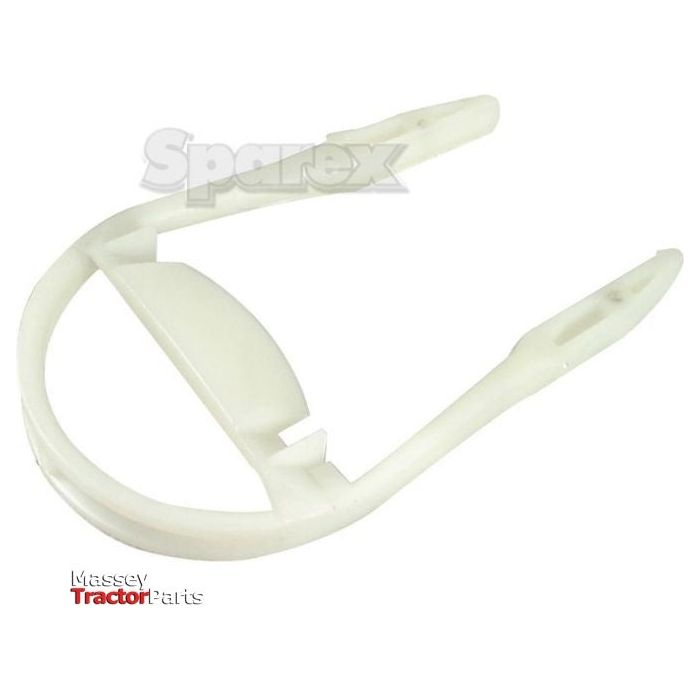 A white, semi-circular plastic part with two extended arms, labeled "Diffuser Bands To fit as: 17871016 | Sparex Part No.S.59701" and "Sparex" in the background.