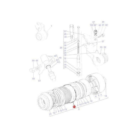 Disc Clutch Pack - 1672626M1 - 6249028M91 - Massey Tractor Parts