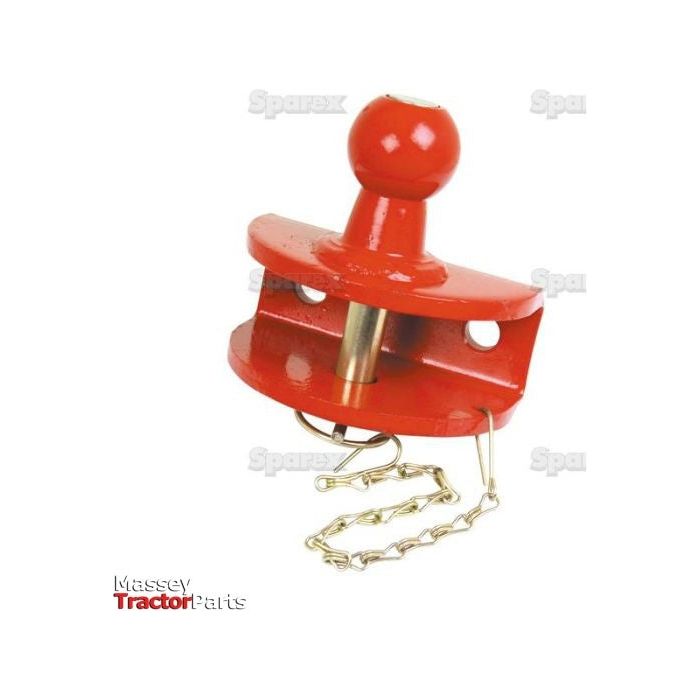 Double Duty Ball Hitch 50mm (Red) - S.492061 - Farming Parts