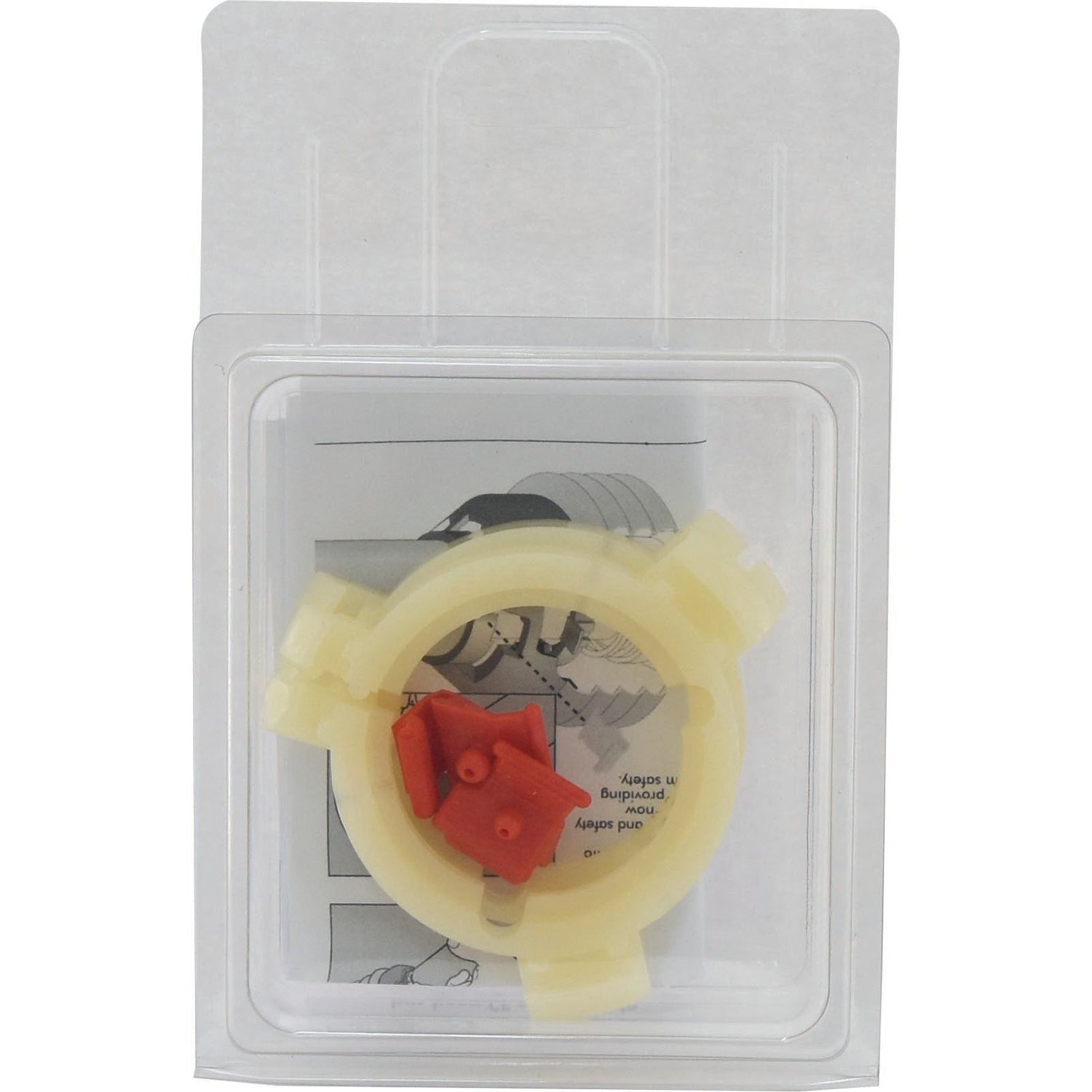 A sealed plastic package containing a beige circular mechanism and a small red component from JMCE Deals, labeled as *SPECIAL PRICE* - EASYLOCK BEARINGS 2x50mm MED | Sparex Part No.S.59631, with an instruction sheet in the background.