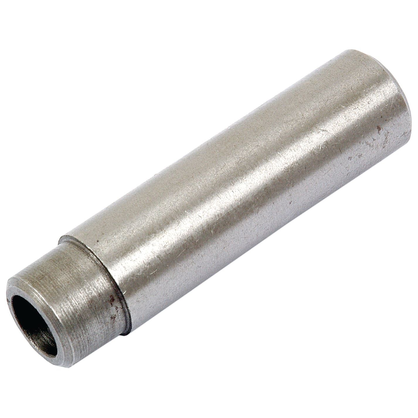 The Sparex Exhaust Valve Guide (Part No. S.41539) is a cylindrical metal spacer with a smaller diameter section on one end, designed to be compatible with Perkins engines.