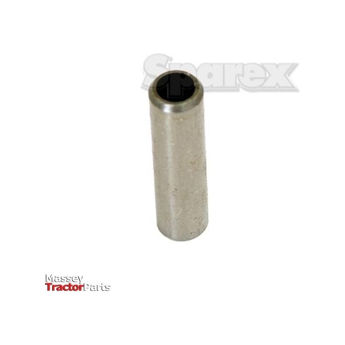 A cylindrical metal sleeve bearing the faintly visible "Sparex" logo in the background. The Massey Tractor Parts logo is placed in the bottom left corner, indicating its compatibility particularly with Massey Ferguson models and their diesel engine exhaust valve guides. This product is identified as the Exhaust Valve Guide, Sparex Part No. S.60194.