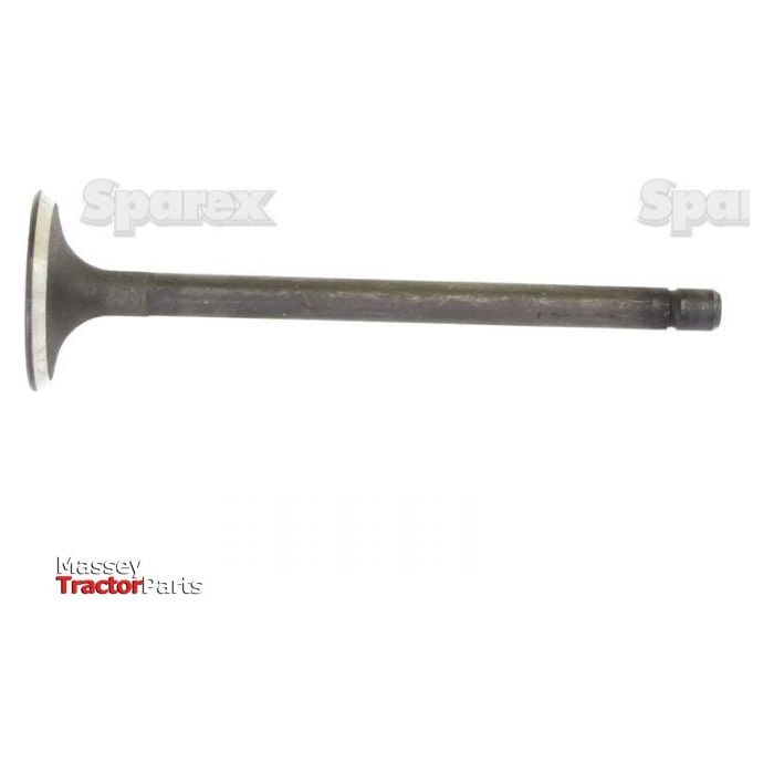 An Exhaust Valve Standard (Sparex Part No. S.62059) for Allis Chalmers 5040 is displayed vertically against a white background with logos for Sparex and Massey Tractor Parts in the corners.