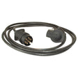 A Sparex Extension Cable 3M featuring 7-pin male and female connectors and a plastic plug, model no. S.4832, designed for electric vehicles with a coiled black design.