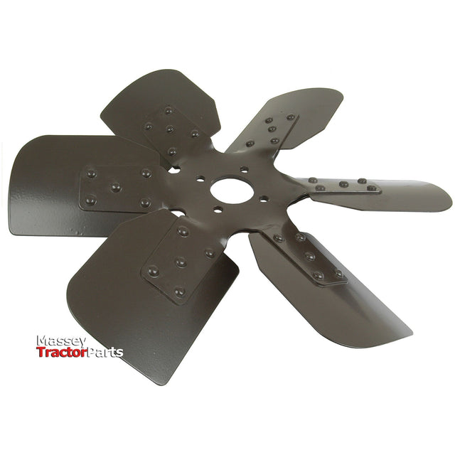 A black metal fan blade with five blades is displayed on a white background, with the logo "Sparex" visible in the bottom left corner. This product is identified as Fan Blade | Sparex Part No.S.60268.