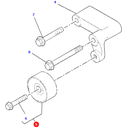 Fan Drive Pulley - 4226288M1 - Massey Tractor Parts