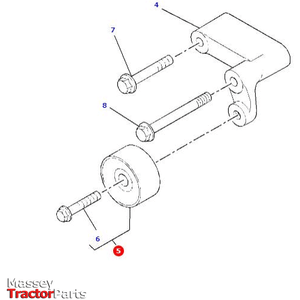 Massey Ferguson Fan Drive Pulley - 4226288M1 | OEM | Massey Ferguson parts | Drive Belts-Massey Ferguson-Belt Tensioners,Drive Belts & Components,Engine & Filters,Farming Parts,Tractor Parts