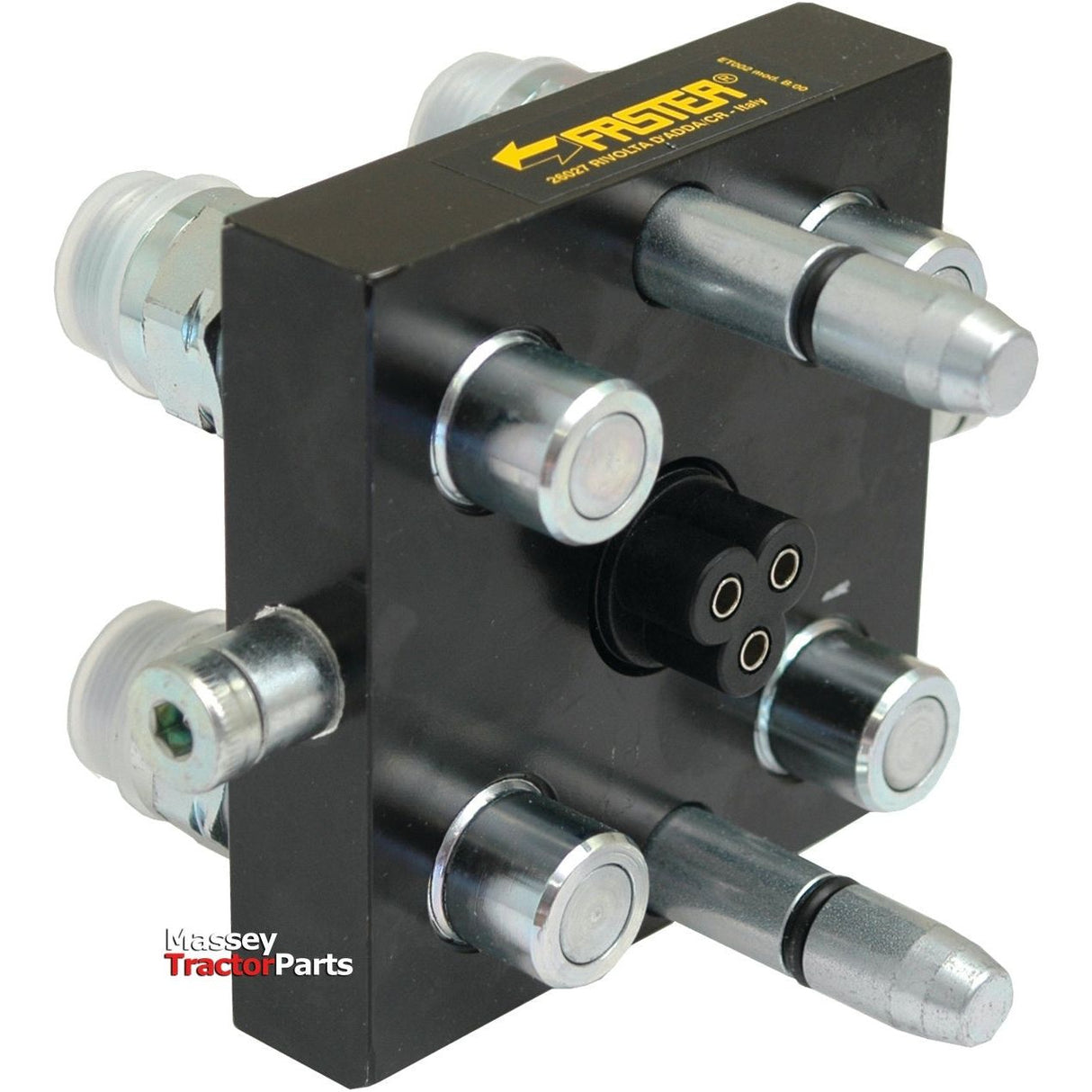 Faster Faster Multiport Coupling - 4 Ports 3/8" Body x M22 x 1.50 Metric Male Thread (Mobile Part) with 1 x Electric 3-pin plug - S.112610 - Farming Parts