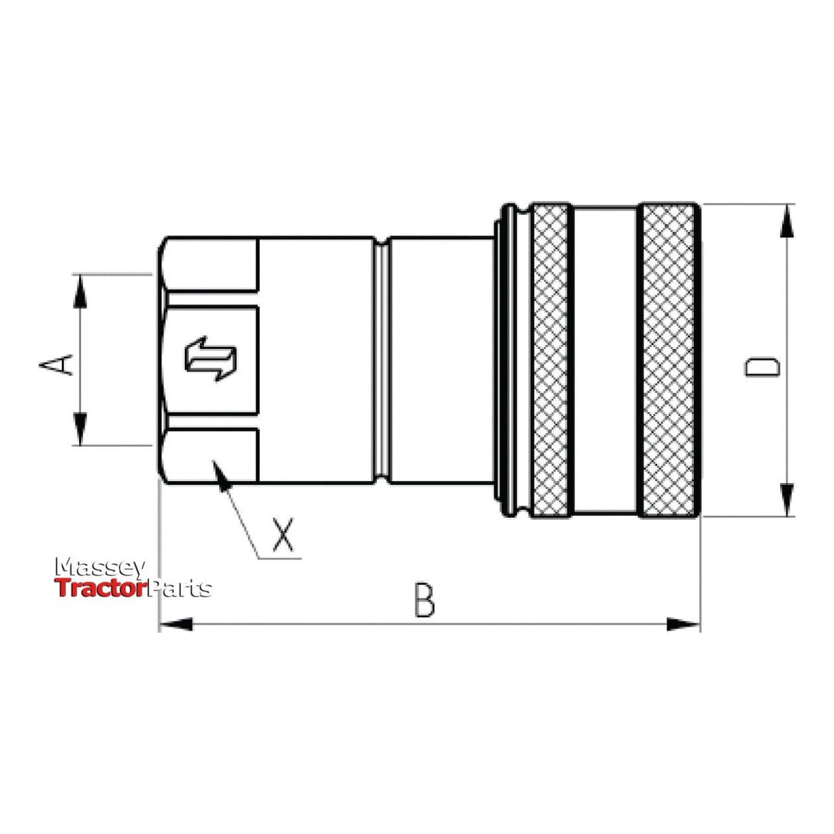 Faster Faster Quick Release Hydraulic Coupling Female 1/2" Body x 1/2" BSP Female Thread - S.136223 - Farming Parts
