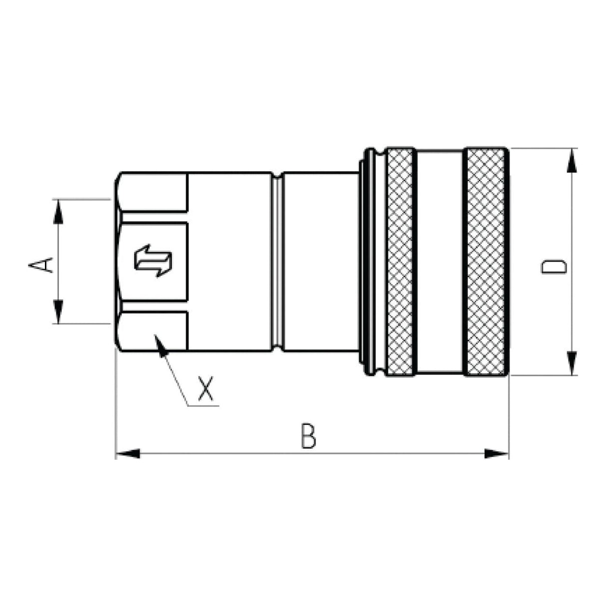 Faster Faster Quick Release Hydraulic Coupling Female 3/4" Body x 3/4" BSP Female Thread - S.112741 - Farming Parts