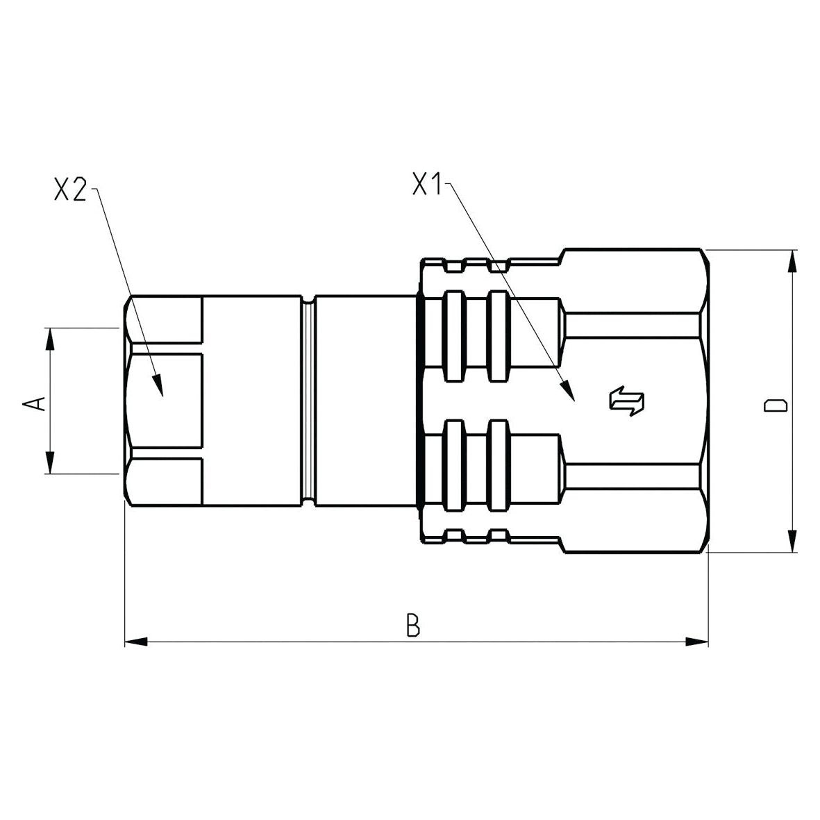 Poppet Valve Coupling Screw - Female - 1/2'' BSP - VV Series
- S.112797 - Farming Parts