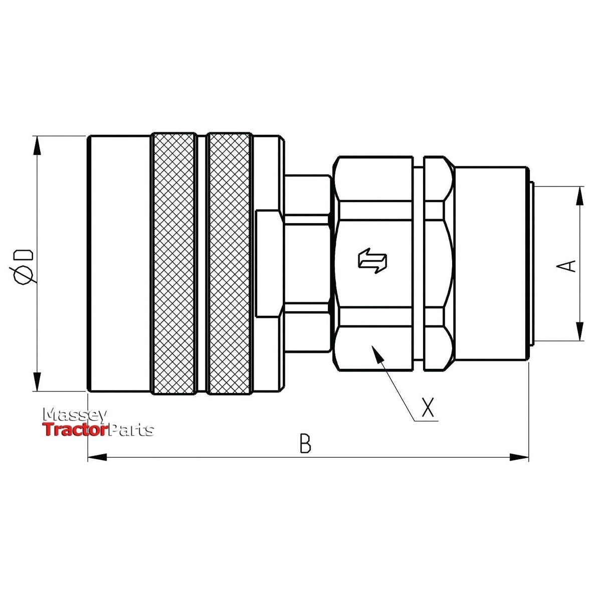 Poppet Valve Coupling Screw - Male - 3/4''BSP - CVV Series
- S.112672 - Farming Parts