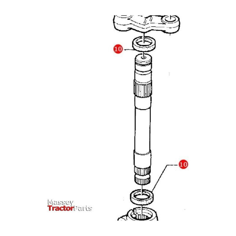 Massey Ferguson Felt Washer - 196079M1 | OEM | Massey Ferguson parts | Axles & Power Transmission-Massey Ferguson-2WD Parts,Axles & Power Train,Dust & Felt,Engine & Filters,Farming Parts,Front Axle & Steering,Power Steering Kits,Seals,Tractor Parts