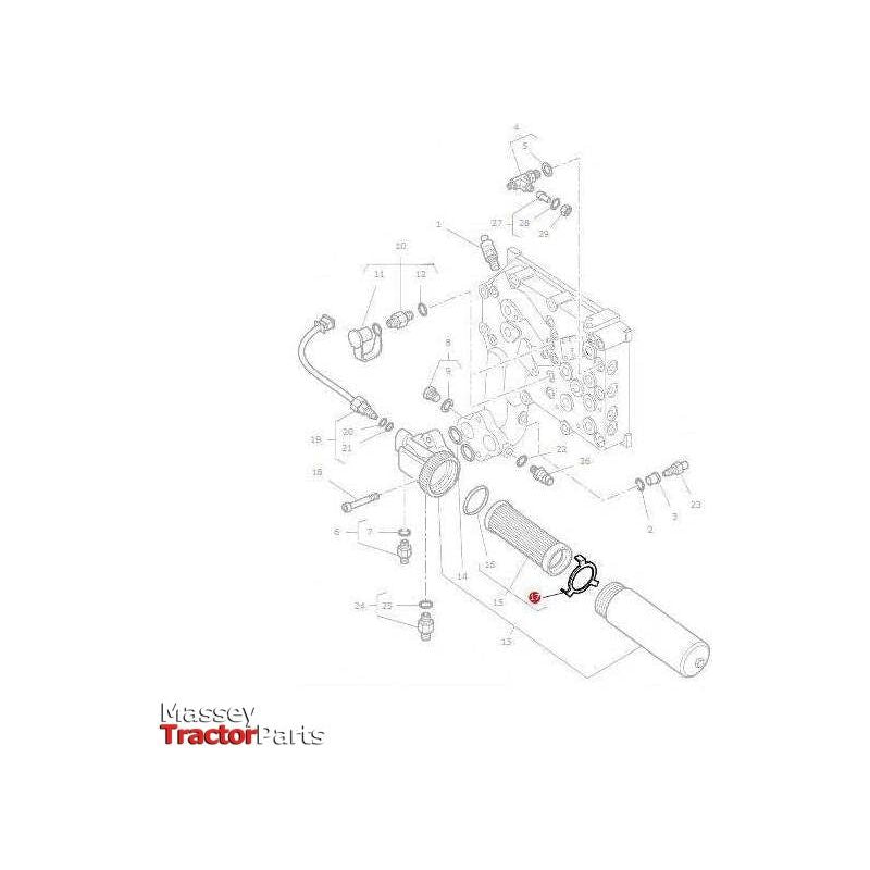 Massey Ferguson Filter Cup - 4308728M1 | OEM | Massey Ferguson parts | Filters-Massey Ferguson-Engine & Filters,Farming Parts,Filters,Tractor Parts