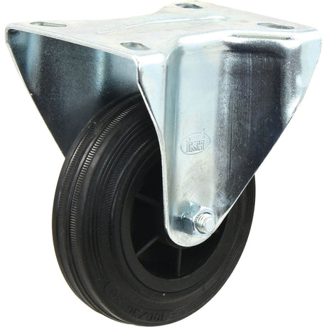 Fixed Rubber Castor Wheel - Capacity: 75kgs, Wheel⌀: 100mm
 - S.52597 - Farming Parts