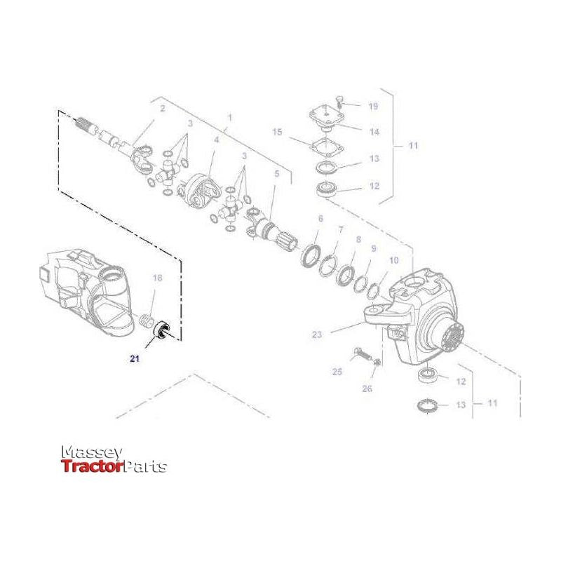 Massey Ferguson Front Axle Seal - H926301020130 | OEM | Massey Ferguson parts | Axles & Power Transmission-Massey Ferguson-2WD Parts,Axle Spindles & Components,Axles & Power Train,Farming Parts,Front Axle & Steering,Seals,Tractor Parts
