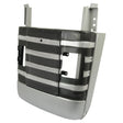 A Sparex Front Grille Assembly (Part No. S.43662) in silver and black, featuring horizontal bars and mounting brackets, ideal for Massey Ferguson 135 tractors.
