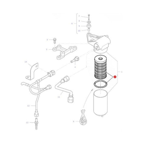 Fuel Filter - 4225393M1 - Massey Tractor Parts