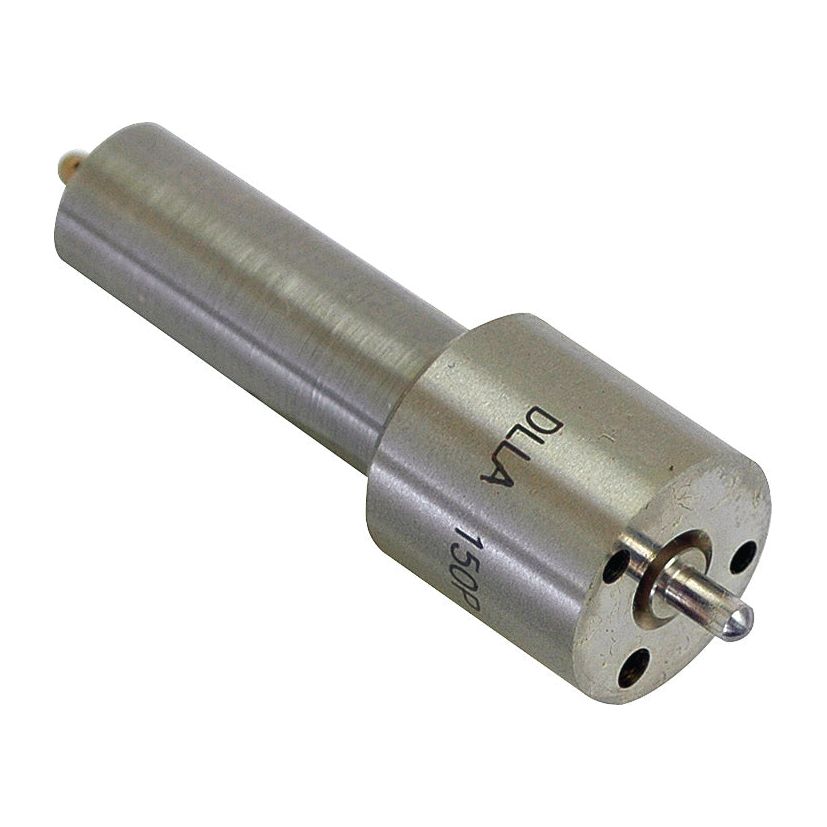 Close-up of a cylindrical metal component with a machined finish. Resembling the Sparex Fuel Injector Nozzle (Sparex Part No.S.22344), the part is likely a mechanical or industrial piece, featuring precision holes and markings that include "DLA 150R.