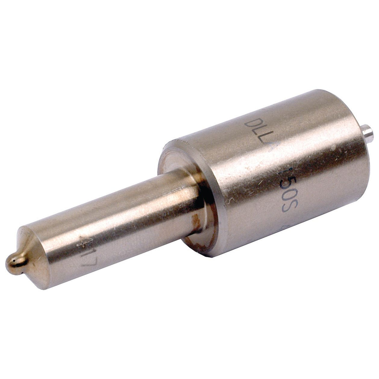 A cylindrical metallic component with a smaller rod extending from one end, resembling the Sparex Fuel Injector Nozzle (Sparex Part No. S.22351). Markings "DLL" and "50S" are visible on the side.