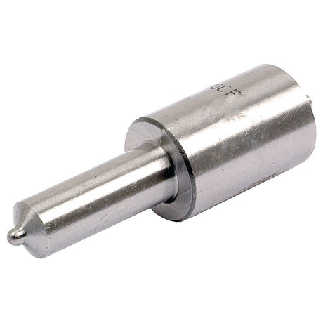 A metallic cylindrical object with a pointed tip and a wider base, resembling the Fuel Injector Nozzle (Sparex Part No. S.22368) used in New Holland machinery from the Sparex brand.