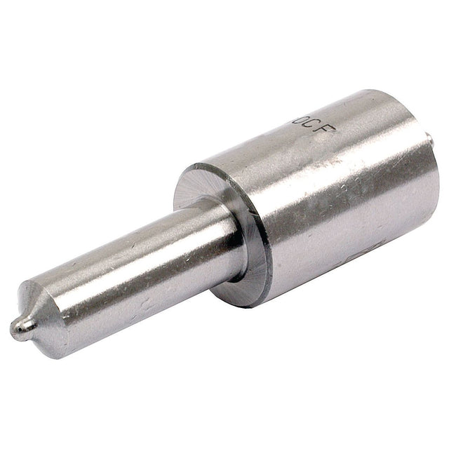 A metallic cylindrical object with a pointed tip and a wider base, resembling the Fuel Injector Nozzle (Sparex Part No. S.22368) used in New Holland machinery from the Sparex brand.