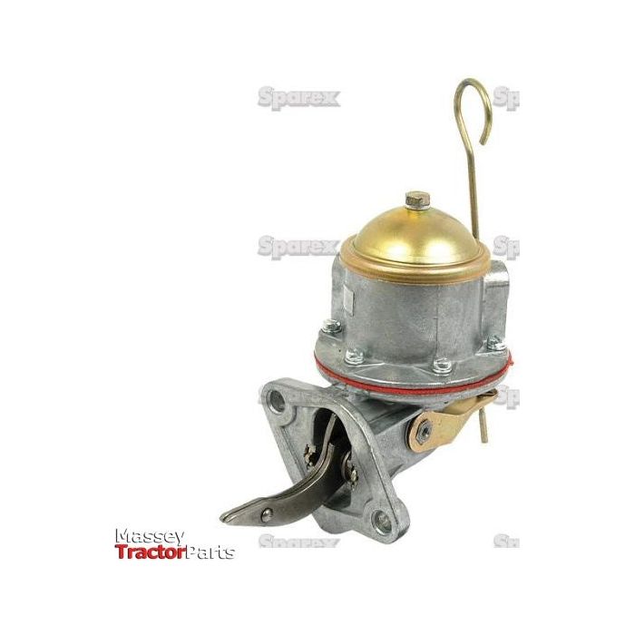 A mechanical fuel lift pump with a golden dome-shaped top and lever, marketed by Sparex under Part No. S.52622, and compatible with Leyland tractors.