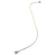 The Sparex Fuel Pipe (Part No. S.43888) is a curved metal brake line featuring connectors on both ends, with one end having a banjo fitting and the other a standard fitting, specifically designed for use in Massey Ferguson vehicles.