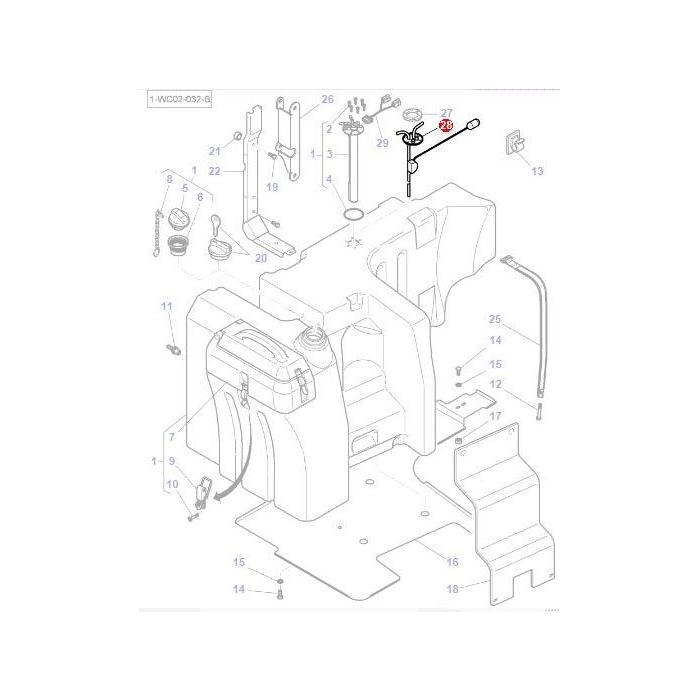 Fuel Sender Unit - 4276588M3 - Massey Tractor Parts
