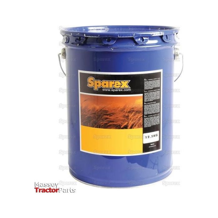 A blue metal container labeled "Sparex" with a 3.0kg weight indication and an image of a wheat field on the label, designed for corrosion prevention.