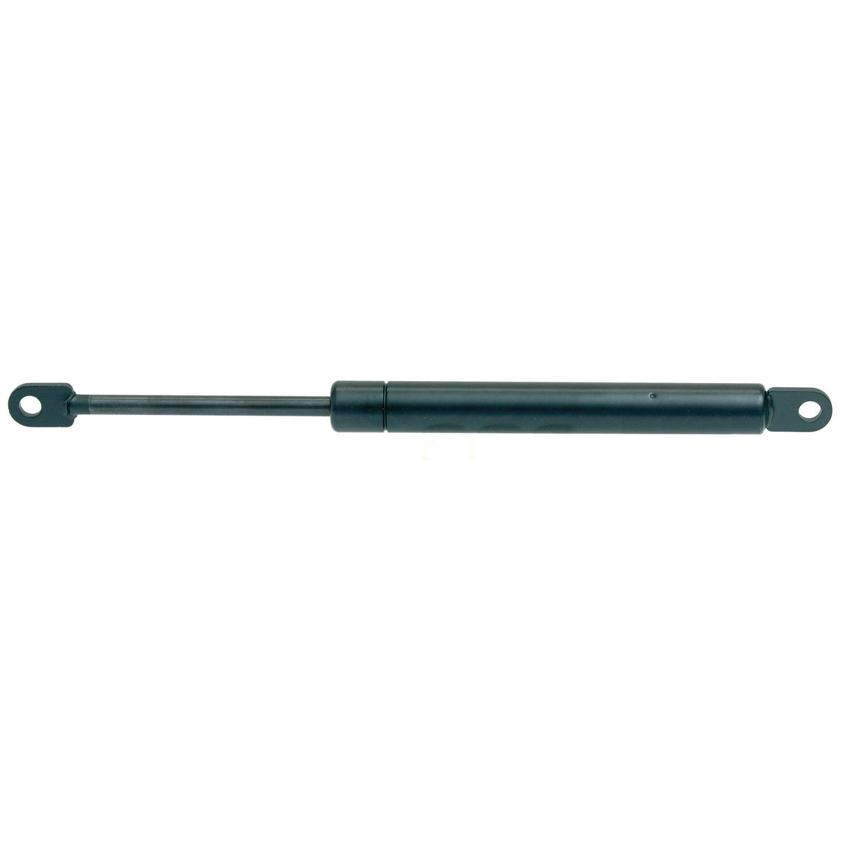 A Sparex gas strut (S.19417) with a total length of 225mm, featuring a black cylindrical housing and extended rod equipped with mounting holes at both ends for precise fitment.